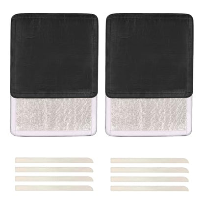 RV Roof Vent Skylight Insulator Cover, Sun Blackout Fabric for Camper (16 x 16 inch)- Black- 2 Pack - color: black-2 Pack