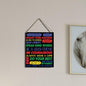 wall-pediments MP 470 Superhero Rules Kids Room Plaque, 6.7 x 10 Inches Inspirational Superhero Decor - color: Generic 9955