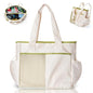 Odoland Soft Cooler Bag – Leakproof Insulated, Collapsible for Beach, Camping - color: White