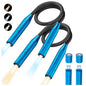 2 Pack Neck Book Lights, 3 Colors & 3 Brightness Levels, Flexible 380° Neck Light Rechargeable, LED Reading Lights for Books in Bed, 80 Hrs Lasting, Perfect for Reading, Knitting, Crafts, Repairs - color: Blue