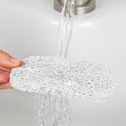 4 Pack Soap Holder Pad，Soap Holder for Kitchen & Bathroom，White Non-Slip Soap Lifting Pads for Soap Dish - color: White Soapdish Pad