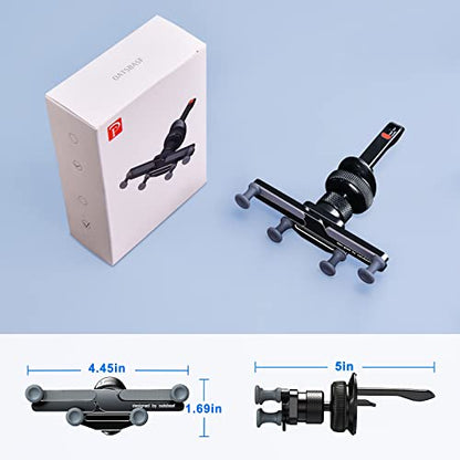 OATSBASF Car Vent Phone Mount [Full Metal Body] Foldable Car Air Vent Phone Holder, Compatible with iPhone 17 16 Pro Max 15 14 / Samsung S25 Ultra 24 / All Phone Models - size: X03