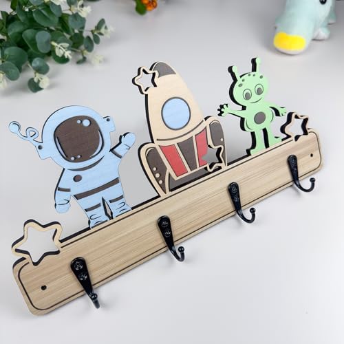 Dog Leash Holder for Wall Mount, Farmhouse Wooden Dog Claw Hooks, Paws Key Rack Accessories for Rustic Home Decor (Space) - size: space