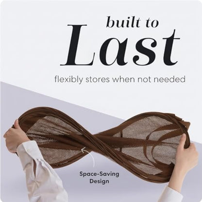 Handy Laundry Collapsible Mesh Pop Up Laundry Hamper with Side Pocket, Breathable & Space-Saving Foldable Basket for Clothes, Toys, Travel, Storage, 14 x 13 x 24 in, Brown - color: Brown