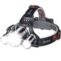 Blukar LED Rechargeable Headlamp,Super Bright Rechargeable Headlight Flashlight-3 Lights 5 Modes,Zoomable,Spotlight&Floodlight Combination,IPX6 Waterproof,20+Hrs Runtime for Running,Hiking,Camping etc