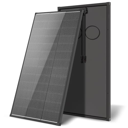 Solar Panels,200 watt Solar Panel 12v n Type 18bb Solar Panel A+ Grade PV Module with IP68 Junction Box,25% Cell Efficiency 200w Solar Panels for Off Grid RV Boat Rooftop Camper(200W Black - color: 200W Black