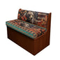 RV Dinette Cushion Covers Stretch Camper Cushion Cover Booth Seats, Aztec Bear Maple Leaf Print Washable Sofa Furniture Protector Replacement Slipcovers for Travel Trailer Couch - color: Aztec Bear Maple Leaf