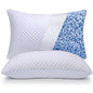 OSBED Shredded Memory Foam Pillows Standard Size Pack of 2 | Neck pain relief, supportive, odorless, cooling pillow, adjustable, washable, CertiPUR-US hypoallergenic adult pillow - size: Standard (Pack of 2)