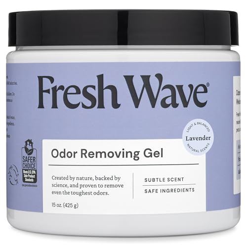 Fresh Wave Lavender Odor Removing Gel, 15 oz. | Odor Absorbers for Home | Safer Odor Relief | Natural Plant-Based Odor Eliminator | Every 15 oz. Lasts 30-60 Days | for Cooking, Trash & Pets - size: 15 fl oz (Pack of 1)