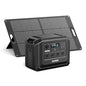 OUPES 2000W Solar Generator Mega 1 Lite with 100W Solar Panel, 1024Wh LiFePO4 Portable Power Station, 0-100% AC Charge in 46 Mins, 140W PD, Solar Kit for Outdoor Camping, Hiking, Tailgating, Emergency - style: MG1 Lite+100W Panel