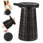 Spisces 2026 Heavy Duty Collapsible Stool | 600lbs Capacity, 18-in Tall Lightweight 2.6lbs Portable Retractable Telescoping Stool for Adults, Camping Fishing Hiking Travel BBQ - size: 18"(H)*10.2"(W)