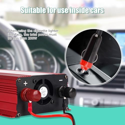 nomal Car Power Inverter 1200W , DC 12v to 110v AC Converter with LCD Display and AC Outlets 12 Volt Inverter for Truck RV Car