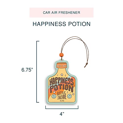 Studio Oh! Kind To All Kinds Set of 2 Hanging Car Air Freshener, Long-Lasting Fragrance, Odor Eliminator, Scented Car Accessory for Auto Interior, Decorative Air Freshener, 4 x 7.5 in