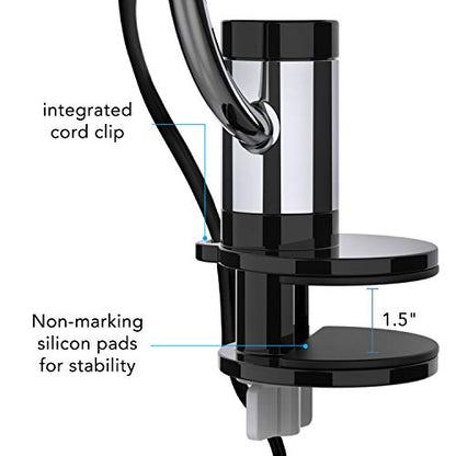 Vornado Pivot Clip Personal Air Circulator, 3-Speed, Portable Desk Fan with Multi-Surface Clip, 360-Degree Adjustable Axis, 9 in Tall, 4 in Diameter, Whisper Quiet, Black - color: Black