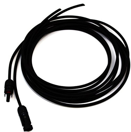 Renogy One Pair of 10ft. 12AWG Adaptor Kit Solar Cable PV with Female and Male Connectors, Connect Solar Panel and Charge Controller - size: 10FT12AWG