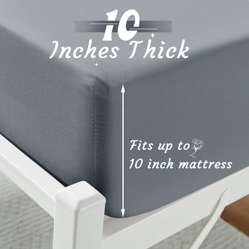 VACVELT Cot Fitted Sheet, 31 x 75 Inch Silver Grey Cot Sheets, Ultra Soft and Breathable Microfiber Bed Cover Snug Fit for Narrow Twin/RV Bunk/Camper Bunk/Guest Beds/Trifold Mattress - color: Silver Grey