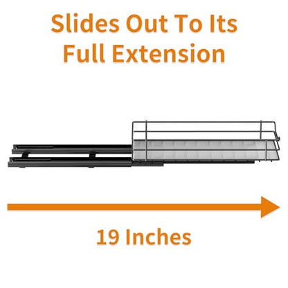RCHYFEED Pull Out Spice Rack Organizer for Cabinet,Slide out Spice Organizer for Inside Cabinets,Heavy Duty Spice Organization for Kitchen and Pantry,Seasoning,Sauces(1-Tier,4.5" Wx10.5 Dx2.5 H) - size: 1 Tier-4.5''Wx10.5''Dx2.5''H