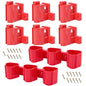 Tool Holders and Battery Holder Compatible Milwaukee M12 12V Wall Mount Plastic Hanger Battery Drill Tool Storage for Shelf Work Van Toolbox with 22 Screws