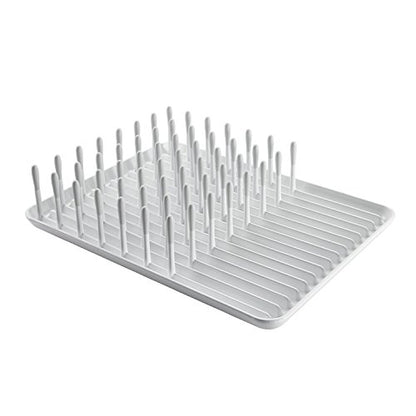 OXO Good Grips Compact Dish Rack, Biscuit, 13-3/4" x 10-3/8" x 3-1/2" h for Storage - size: 13-3/4" x 10-3/8" x 3-1/2" h