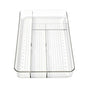 Dial Industries Small Utensil Silverware Kitchen Drawer Organizer, Clear - color: Clear, size: 13"L x 7.5"W x 1.6"H