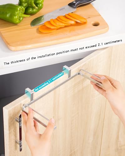 YQh Garbage Bag Holder Stainless Steel for Kitchen Cabinet Doors and Walls (Open-top Style) - style: Open-top Style