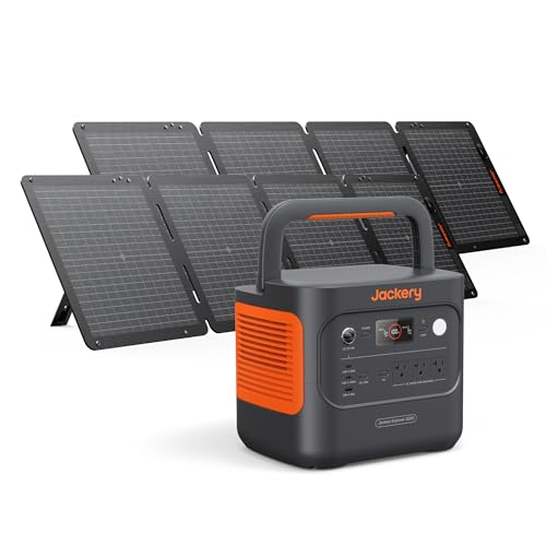 Jackery Explorer 2000 v2 Power Station and 2 * 100W Solar Panels, 2042Wh LiFePO4 Home Backup Battery, 2200W Solar Generator, USB-C PD 100W Fast Charging for Emergencies, Power Outages, Camping - style: E2000v2+100Wx2