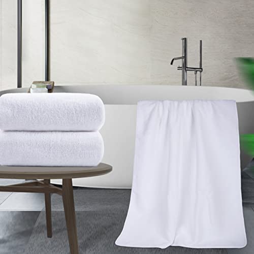 POLYTE Quick Dry Lint Free Microfiber Bath Sheet, 35 x 70 in, Pack of 2 (White) - color: White