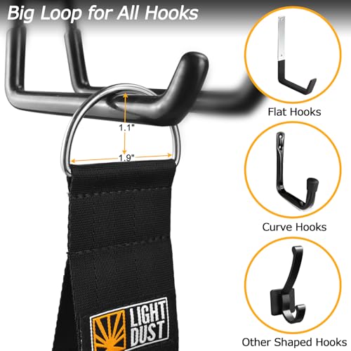 Hanging Extension Cord Holder - 16Pack 13" 22" 35" Handle Wrap Straps with S Hooks Heavy Duty Garage Organizer Tool Hangers - Garden Hose Power Electrical Cable Rope RV Shed Storage and Organization - size: 16Pack 13" 22" 35"