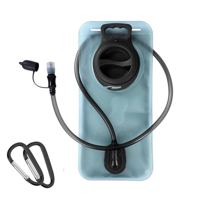 HEIKLN Hydration Bladder 1.5L-2L-2.5L-3L,Leak Proof Water Reservoir, BPA Free Military Water Storage Bladder Bag Hydration Pack Replacement Easy Clean for Bicycling Hiking Camping Hunting Running - color: 2L Grey