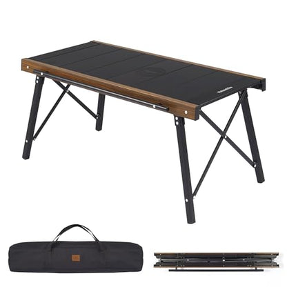 Naturehike Folding IGT Camping Table, Portable IGT Cook System, Ultralight Aluminum Camp Table for Outdoor Picnic Car RV Trip Patio Backyard BBQ - style: Standard