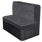 ANARACHON Leather Look RV Dinette Cushion Covers, Stretch Camper Cushion Slipcovers for Travel Trailer Couch RV Booth Seat(1 Backrest Cover & 1 Bench Cover,01 Dark Gray) - color: Midnight Navy, size: 1 Set