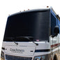 ShadePro - ShadeMaster RV Windshield Sunshade - Front Window Cover Screen Shade for Winnebago RVs - Class A Motorhome Windshield Cover - Includes Passenger & Driver Window Covers - size: Class A WINNEBAGO