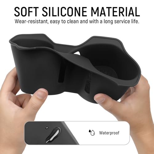 Front Cup Holder Compatible with Toyota 2019 2020 2021 RAV4 Accessories Silicone Material Insert Center Console Organizer - color: for Toyota 2019-2021 RAV4 (Front)