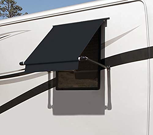 CAREFREE WG0504E4EEB Simply Shade RV Window Awning-Black Vinyl-5' (60") - color: Black, size: 5' (60")
