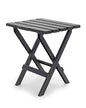 Camco 51885 Large Adirondack Portable Outdoor Furniture Folding Table, Charcoal