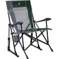 GCI Outdoor Roadtrip Rocker Camping Chair | Portable, Folding Rocking Chair with Solid, Durable Armrests, Drink Holder & Comfortable Extended Backrest — Hunter Green - color: Hunter Green, style: Roadtrip Rocker