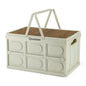 Collapsible Storage Bin with Lids 55L Camping Storage Box Foldable with Handle Plastic Organizing Stackable Storage Container for Outdoor Camping, Home, Fishing, Car RV, Office