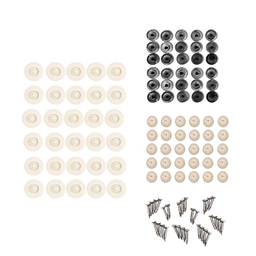 EZ Snap No-Drill Snap Fasteners Kit - Snap Kit for Exterior Shades, RV Skirting, and Boat Tops, Adhesive Studs, Caps, and Pins - DIY Professional Results with No Specialized Tools - 30pc Beige Set - color: Beige Snaps