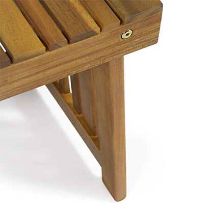 Christopher Knight Home Hilton Outdoor Acacia Wood Folding Side Table, Teak Finish - color: Teak Finish