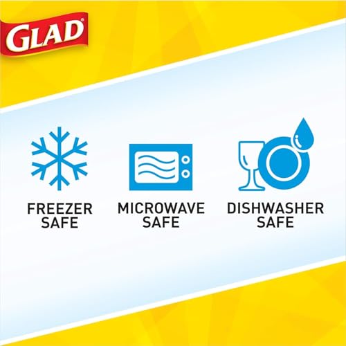 Glad GladWare Tall Entree Food Storage Containers with Snap Lids, Large Square BPA Free Plastic for Meal Prep, 42 Oz, Microwave Dishwasher Safe, 3 Count, 2 Pack Multi-Pack - size: 42 oz - 6 Count, style: Square