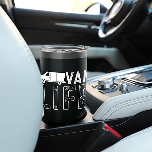 Vanning Vanlife Van Life Stainless Steel Insulated Tumbler - color: Black