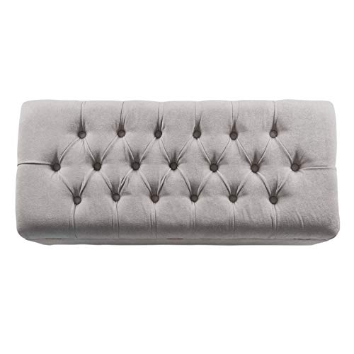 HomePop Ainsley 40" Storage Ottoman Bench - Grey - color: Grey
