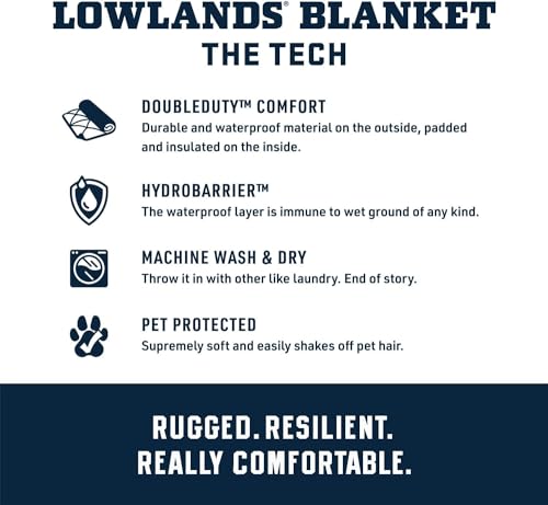 YETI Lowlands Blanket, Multi-Use Blanket with Travel Bag - color: Venom
