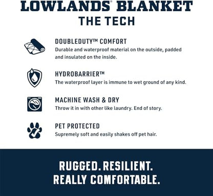 YETI Lowlands Blanket, Multi-Use Blanket with Travel Bag - color: Venom
