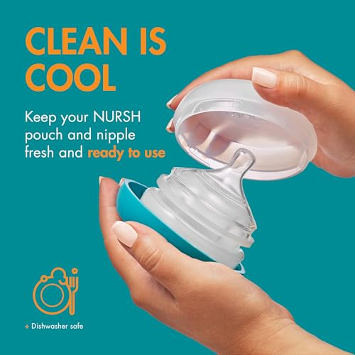 Boon Nursh Storage Buns - Holds Boon Nursh Bottle Pouches, Nipples, and Pacifiers - Bottle-Feeding Supplies - Blue and White - 3 Count - size: 3 Count (Pack of 1)