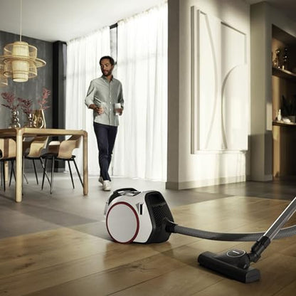 Miele Boost CX1 PowerLine SNRF0 Bagless Canister Vacuum Cleaner in Lotus White, Compact - color: Lotus White