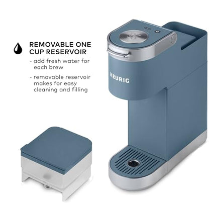Keurig K-Mini Plus Single Serve K-Cup Pod Coffee Maker, with 6 to 12oz Brew Size, Stores up to 9 K-Cup Pods, Travel Mug Friendly, Evening Teal - color: Evening Teal