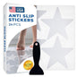 Anti Slip Shower Stickers 24 PCS, Invisible Non-Slip Shower Stars for Adults, Premium Adhesive Bath Tub Stickers (Clear) - color: Clear, size: Star