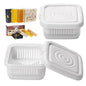 Sqaure Soap Holder 2 Pack Travel Soap Container with Lid, Portable Bar Soap Case, Leakproof Soap Box with Perforations, Soap Dishes for Traveling, Camping, Gym - size: Set of 2