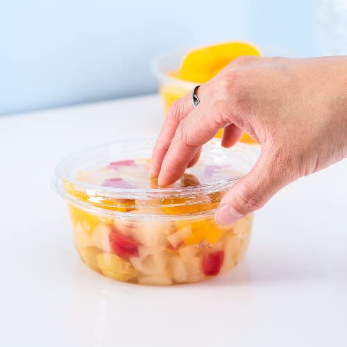 Karat PET Round Deli Container (117mm) (lid) - size: lid